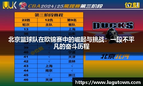 北京篮球队在欧锦赛中的崛起与挑战：一段不平凡的奋斗历程